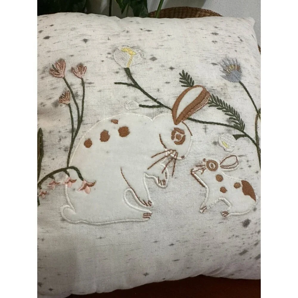Target threshold, decorative pillow bunnies